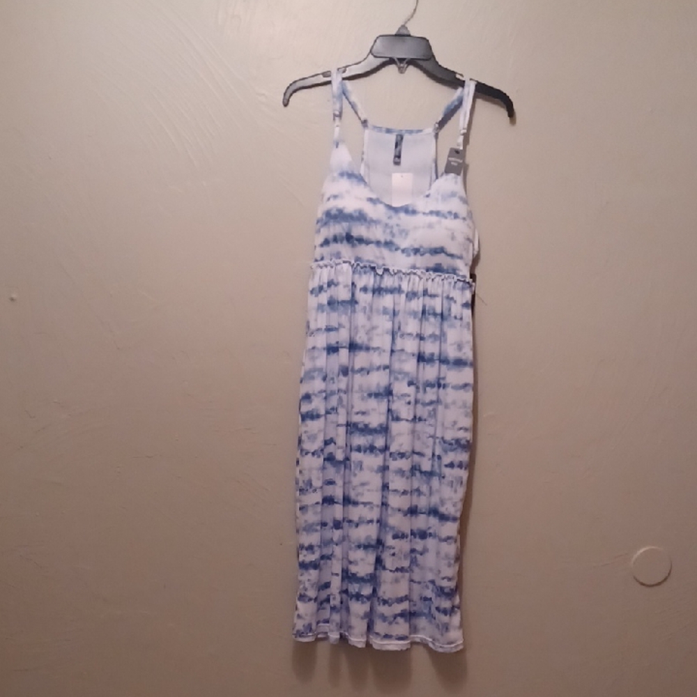 Laura Ashley Sky Blue and White Dress